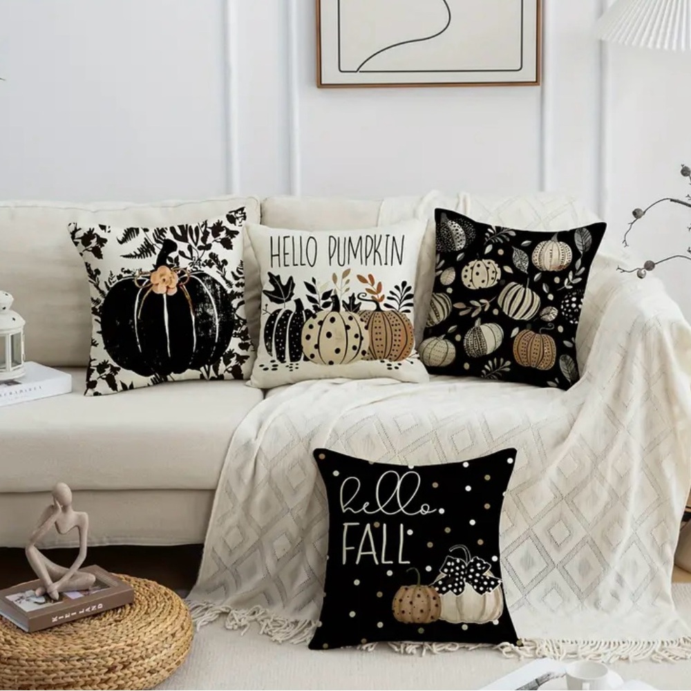 4 pc pillow covers